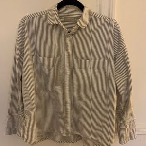Everlane square cropped button up